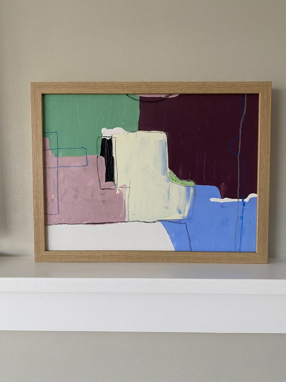 Image 1 of Abstract painting 30x40 including frame