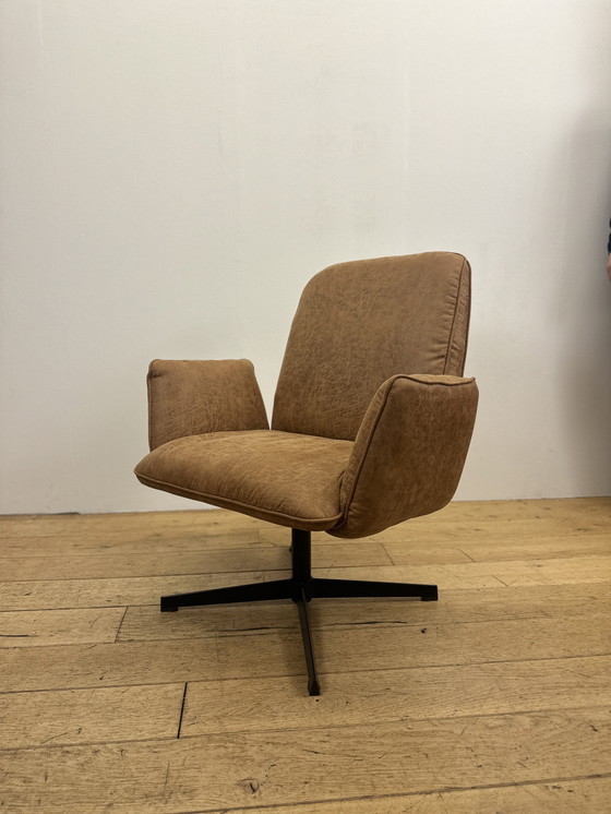 Image 1 of Poltrona Lugo in microfibra cognac