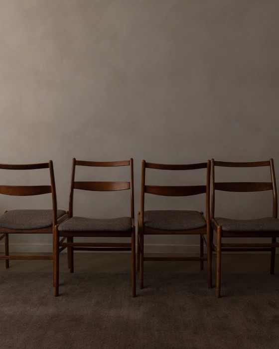 Image 1 of Lot de 4 chaises de salle à manger vintage Minett, Yngve Ekström, Troeds, Suède - Chaises Scandinaves