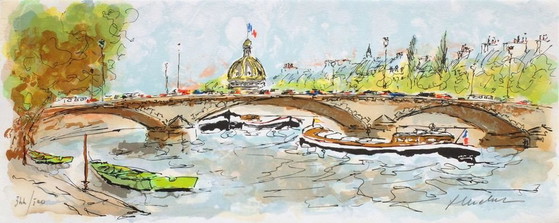 Image 1 of Urbain HUCHET Suite Paris II Signed lithograph 1995