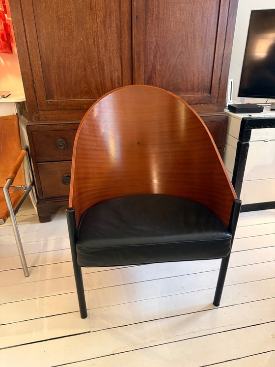 Philippe Starck Pratfall Armchair – Wood, Leather (photo 5 of 10)
