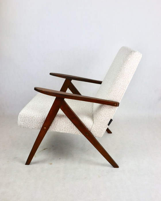 Image 1 of Chaise Vintage Modèle B-310 en Boucle Ivoire Blanc, 1970