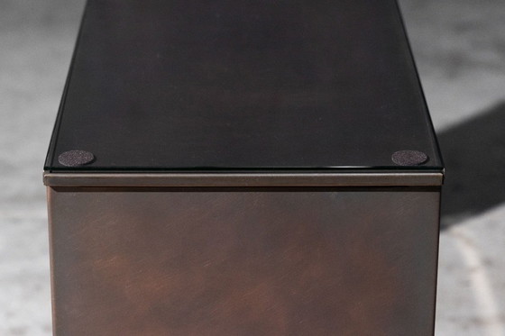 Image 1 of Consoletafel van gepatineerd brons van Belgochrom, België, jaren 70