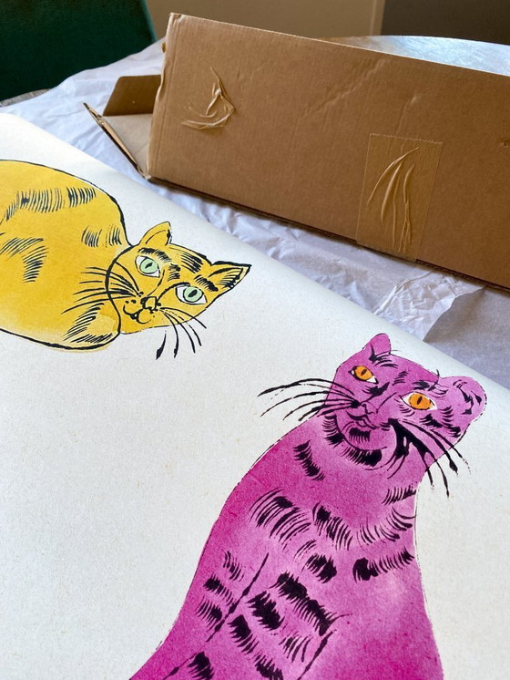 Image 1 of Sam cats - Retrospektive Ausstellung von Andy Warhol 1989 - Poster 60 × 90 cm