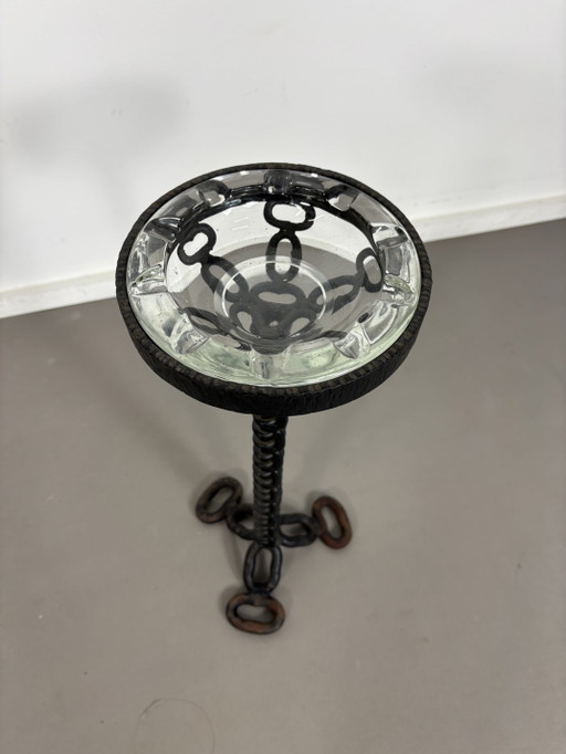 Vintage Brutalist Wrought Iron Ashtree '70