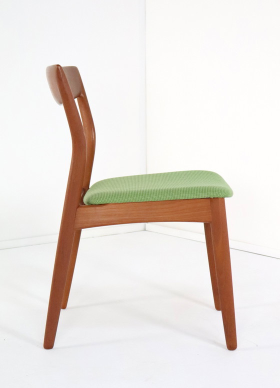 Image 1 of 4X R. Borregaard Voor Viborg Stoelen Eetkamerstoelen Vintage Deens