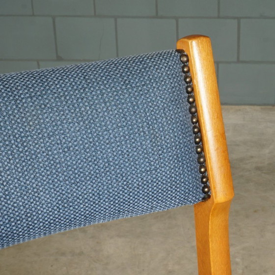 Image 1 of Set of 6 vintage dining chairs – blue