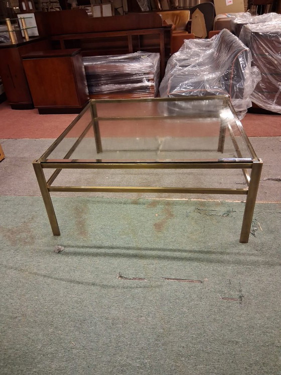 Image 1 of table basse en laiton