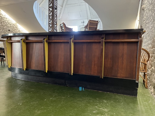 Bar in rovere e formica degli anni '50