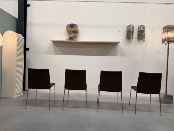 4 B&B Italia Sedie da pranzo tessuto marrone, Altro (foto 11 di 12)