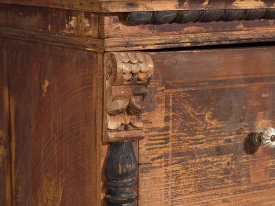 Antique chest of drawers with porcelain handles (c.1920) #77 (photo 22 of 40)