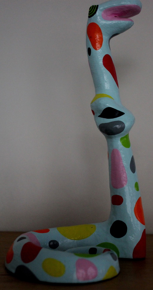 Niloc Pagen - beeld: Mini standing snake blue