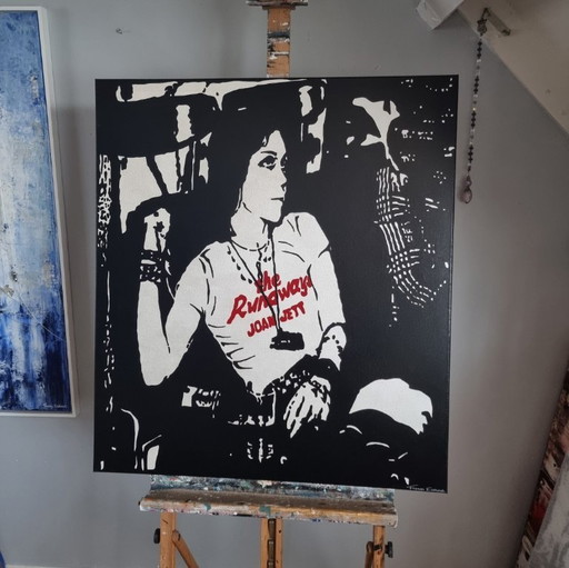 Frances Eckhardt - Pop art Rock n Roll painting Joan Jett