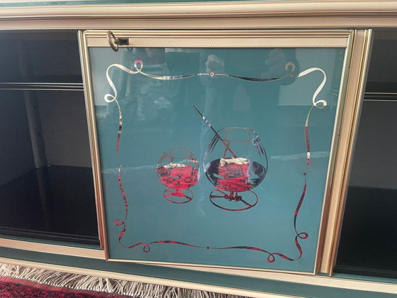 Image 1 of Credenza italiana di metà secolo con specchio — di Umberto Mascagni (anni '50-'60)