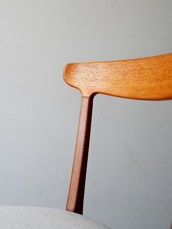 Image 1 of Pair of 1960s Scandinavian Teak Chairs with Curved Back