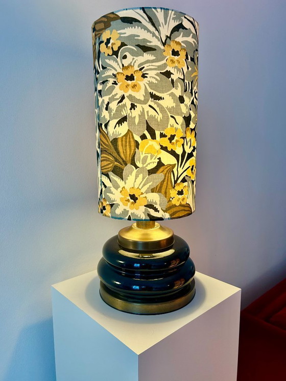 Image 1 of Set of two Mid Century table lamps - restored with new shade and cable