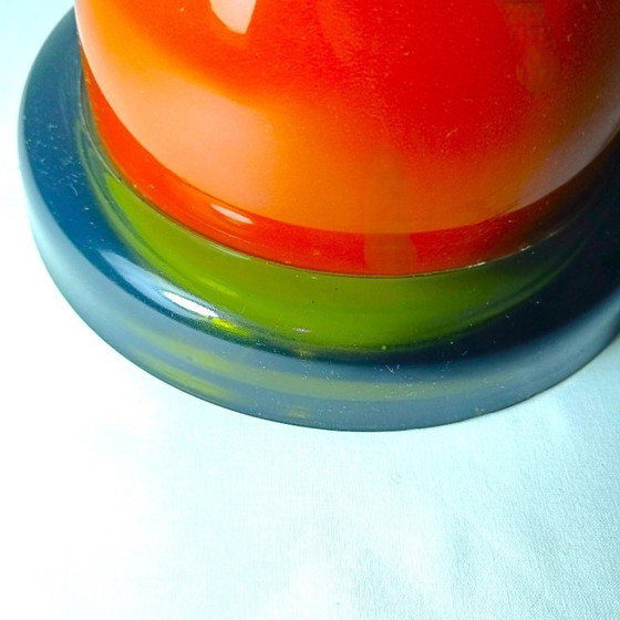 Image 1 of Vintage Gorlitz glazen paddenstoellamp, Karin Korn Design, Mid-Century Modern