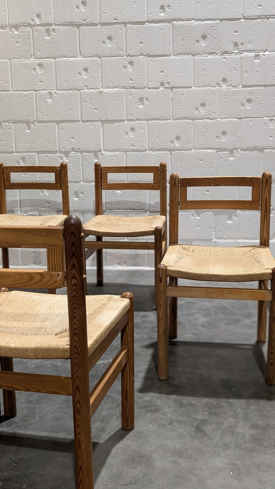 Image 1 of Brutalist Chairs Pinewood And Papercord 