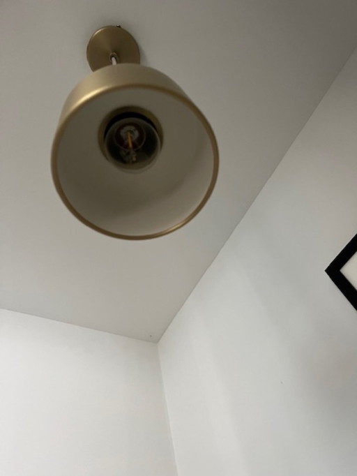 Lampada a sospensione a disco Ferm Living in ottone basso