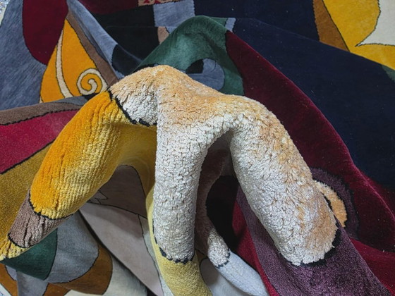 Alfombra cubista de Auguste Herbin – Mezcla de lana y seda anudada a mano (260 x 200 cm) – Cotton (photo 6 of 9)