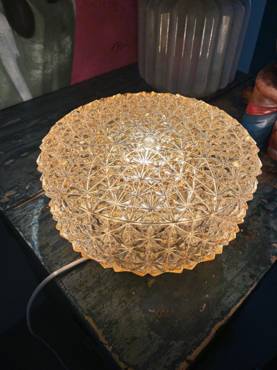 Danish vintage Ceiling light / wall lamp Knud Christensen 70s design – Glass, Metal (photo 5 of 15)