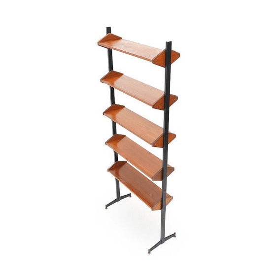 Image 1 of Bookcase with metal uprights, 1950s
