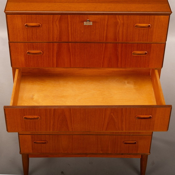 Image 1 of Cómoda de teca de diseño danés, años 60