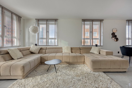 Image 1 of 8x Luxury taupe custom-made linden wood wooden blinds