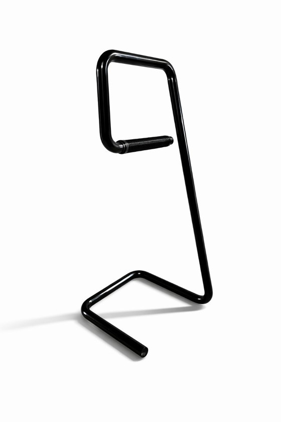 Image 1 of Originaler schwarzer Metall-Garderobenständer aus den 1980er Jahren