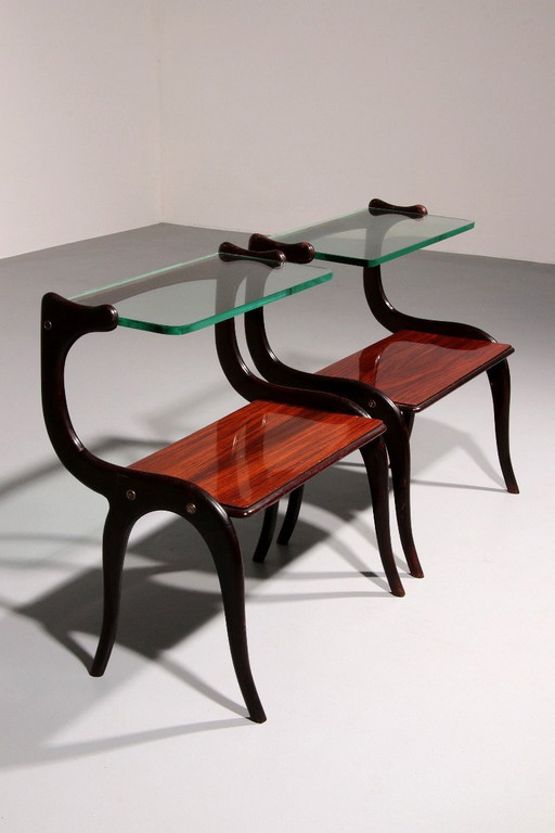 Tables d'appoint italiennes du Mid Century attribuées à Ico Parisi