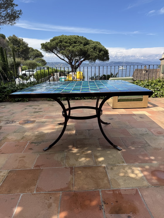 Image 1 of Bespoke Tiled Tables - St Tropez