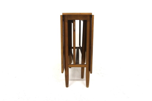 Teak Drop-Leaf Dining Table by Pedro KO Westberg, Sweden, 1950