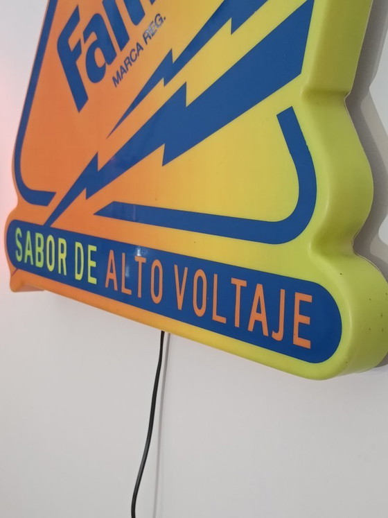 Image 1 of Letrero luminoso original de 60 cm Fanta Marca Reg 1999