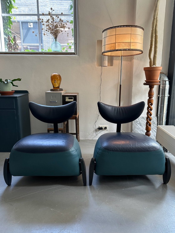 SALE: Danish design Skalma Armchairs, vintage leather easy chairs, Wood, Multi Color (photo 9 of 9)