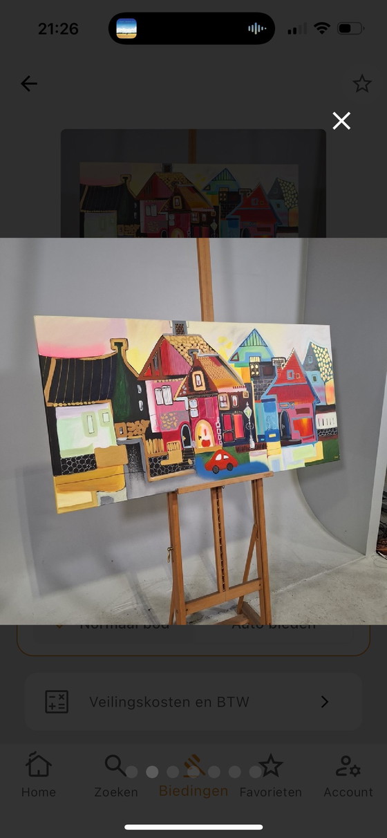 Image 1 of Unique painting by Seidel 140 x 70 cm "untitled"