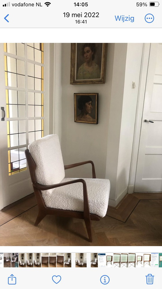 Image 1 of Two Italian 1950s chairs