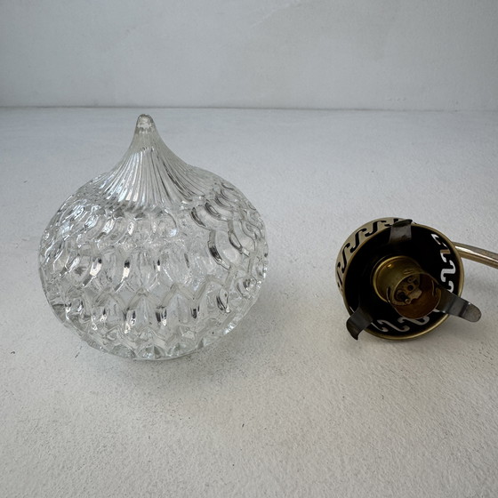Image 1 of Lot 3 Antique Glass Wall Lights 1970 Vintage