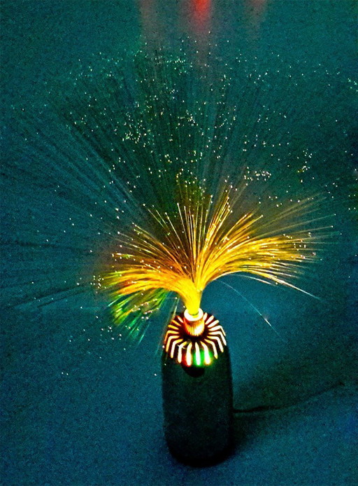 Lampada da fontana vintage BMF / lampada in fibra di vetro anni '60