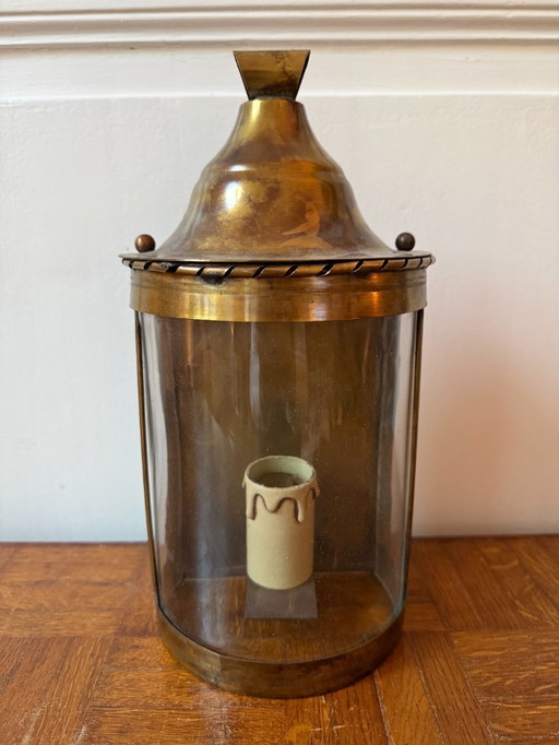 Applique/lanterna in ottone