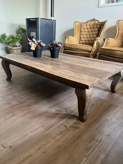 Prachtige oud teak houten salontafel – Wood