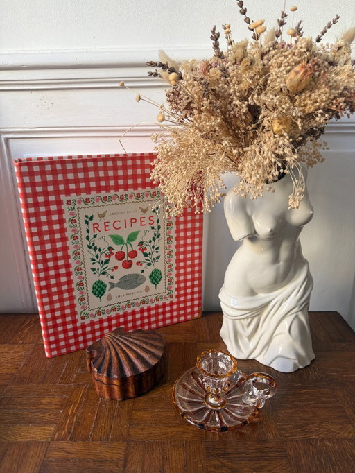 Boîte en bois coquillage - charme naturel