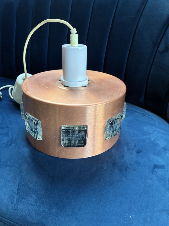 Vintage Einar Backstrom Hanglamp – Hanglampen, Copper, Plastic (photo 4 of 10)