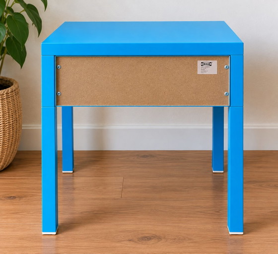 Set aus 2 IKEA SELJE Nachttische – blau – eingestelltes Design – Metal, Mdf (photo 5 of 5)