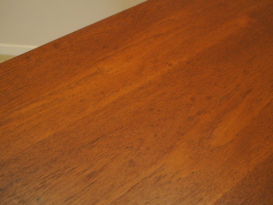 Scrivania danese in teak con sei cassetti, impiallacciata, anni '70. – Scrivanie, Wood (photo 11 of 17)