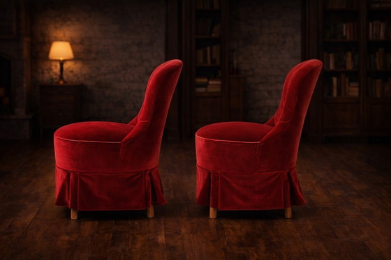 Image 1 of Ein Paar schwedische „Emma“-Sessel – Romantik des frühen 20. Jahrhunderts