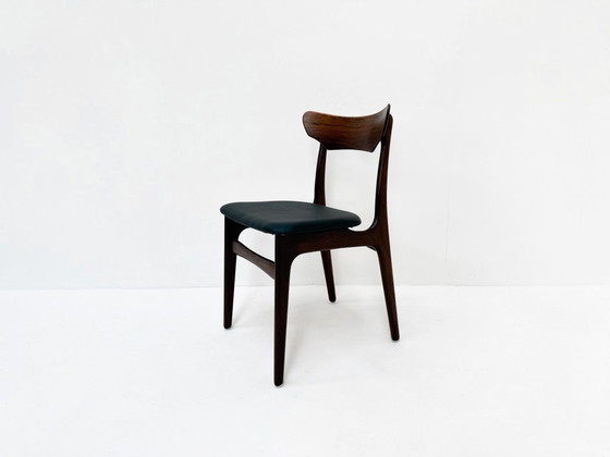 Image 1 of Set da pranzo moderno di metà secolo in palissandro: Sedie Schionning & Elgaard