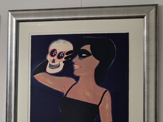 Image 1 of Corneille - Femme et crâne - Signé - 1979 - 23/90