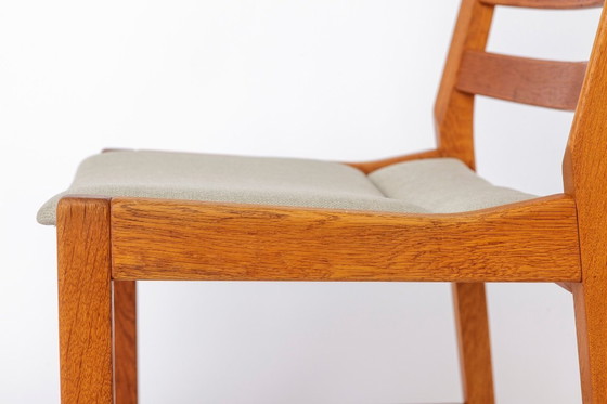 Image 1 of Set of 6 Kurt Østervig Oak Dining Chairs for KP Møbler, Danish Mid Century Chairs 1960s, Arm & Side Chairs
