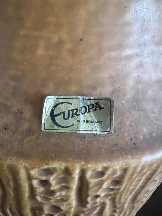 Rare! Carsten Tönnieshof Vase 7651-80, Perfect Condition, Made , Brown Mid-Century Floor Vase, Handmade (photo 6 of 9)