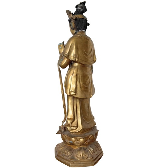Monumentaler japanischer Sho-Kannon Bodhisattva | Edo-Zeit (17. Jahrhundert) | Meisterwerk Tempelbronze (photo 5 of 10)